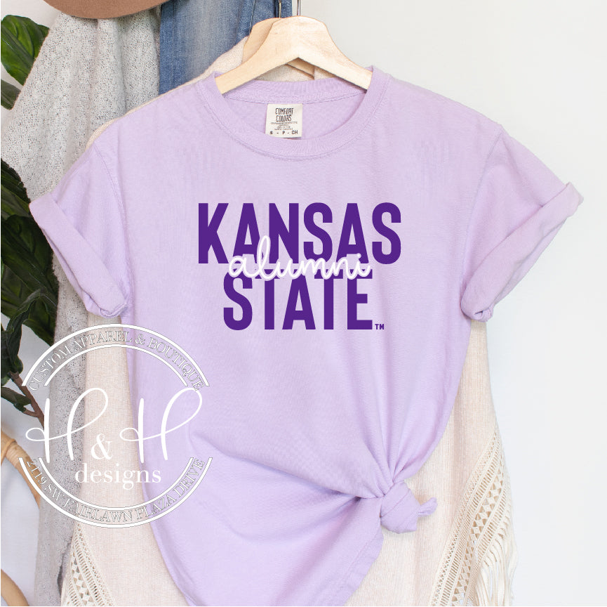 Kansas State Alumni MM Block Script - HHKSU124 - Licensed Apparel