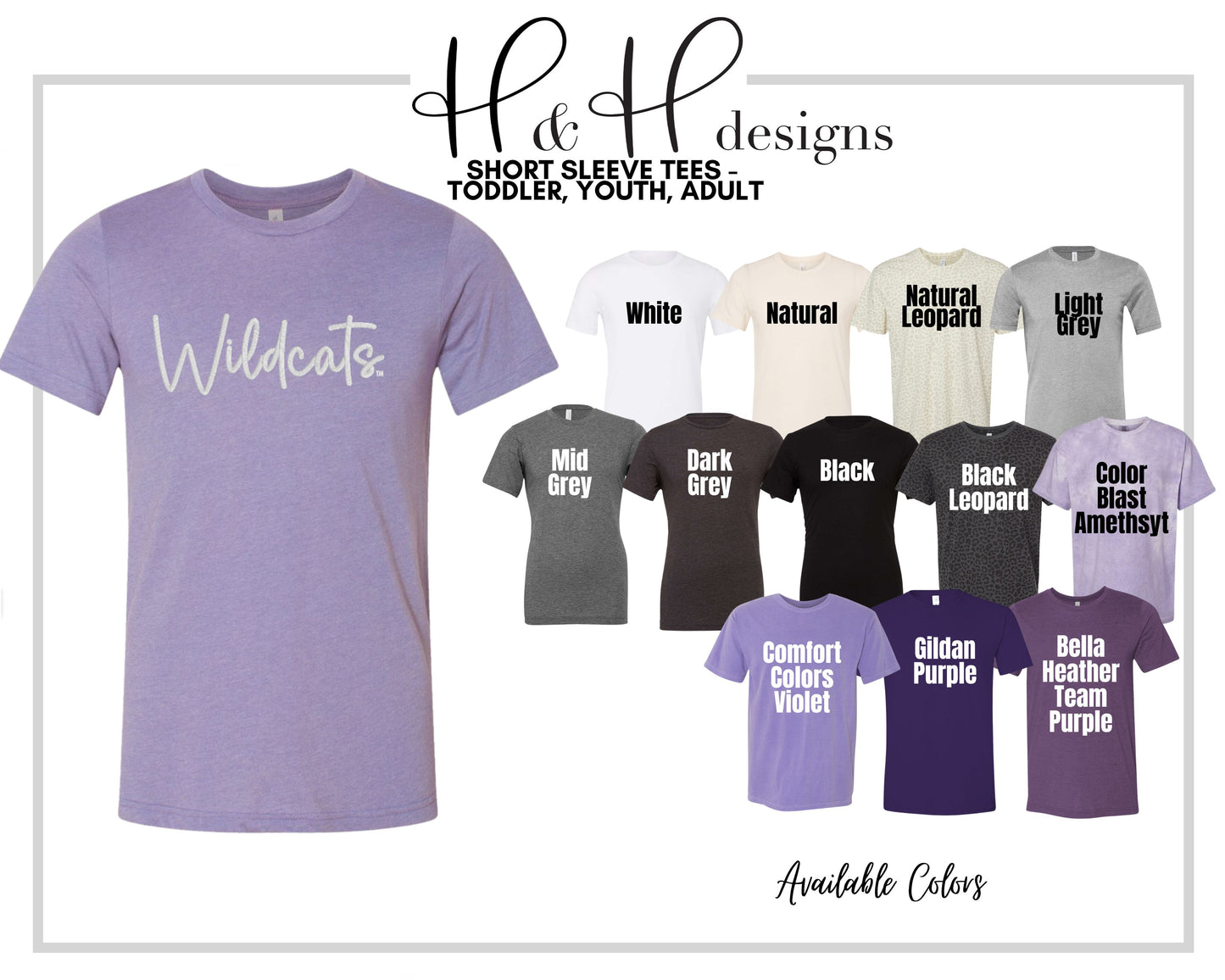 Embroidered PUFF Wildcats Script ~ HHKSU159 ~ Licensed K-State Apparel