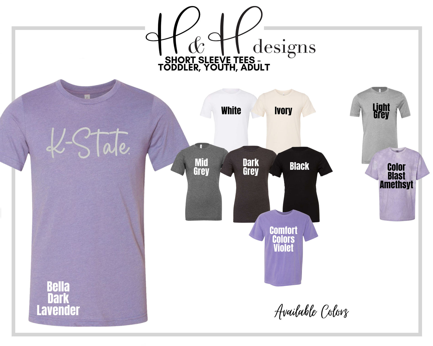 PUFF K-State Script ~ Embroidery ~ HHKSU164  ~ Licensed K-State Apparel