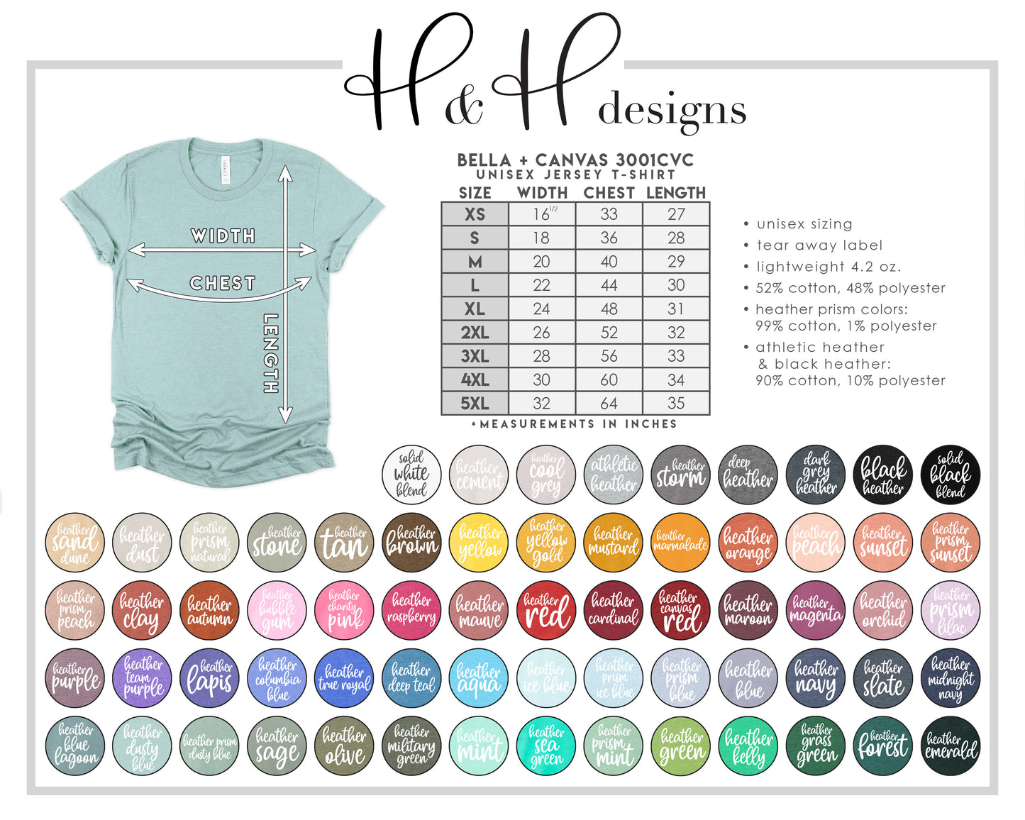 Ignite Heather Stone Bella+Canvas Tee - Ignite Hybrid School