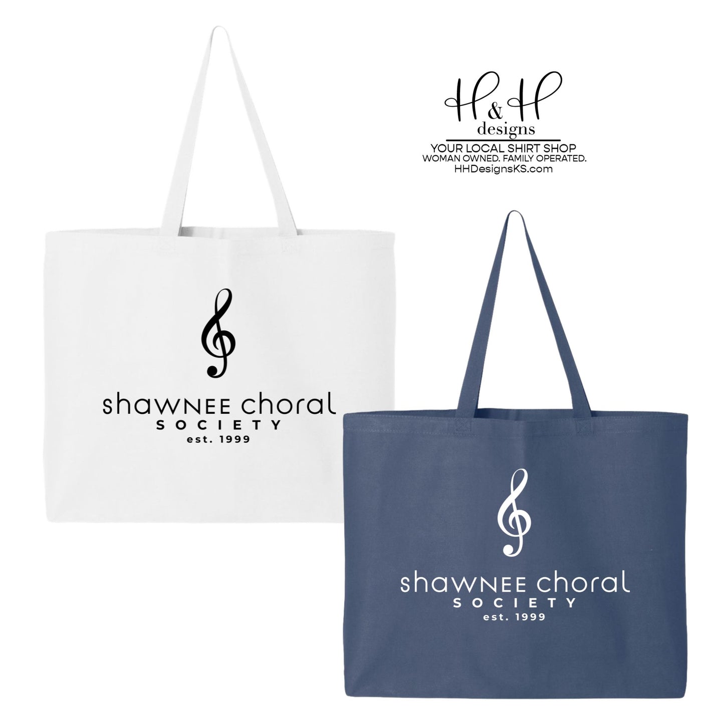 Large Tote Bag - Shawnee County Choral Society