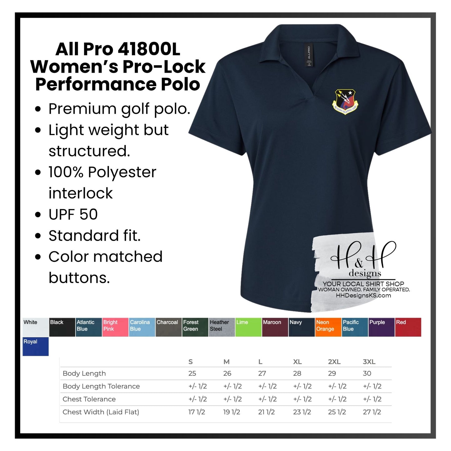 HQ Kansas Air National Guard - Women's Polo
