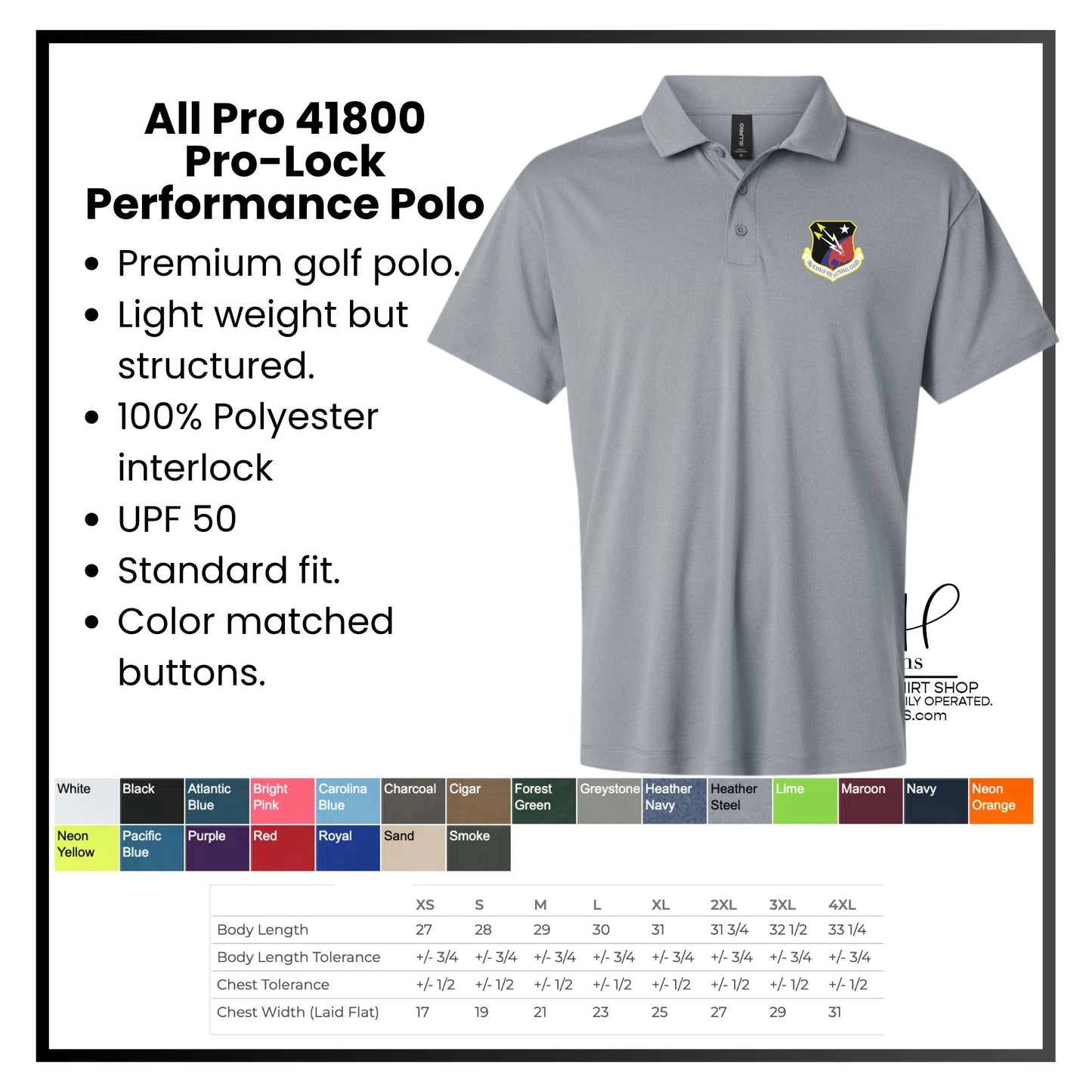HQ Kansas Air National Guard - Men's Polo