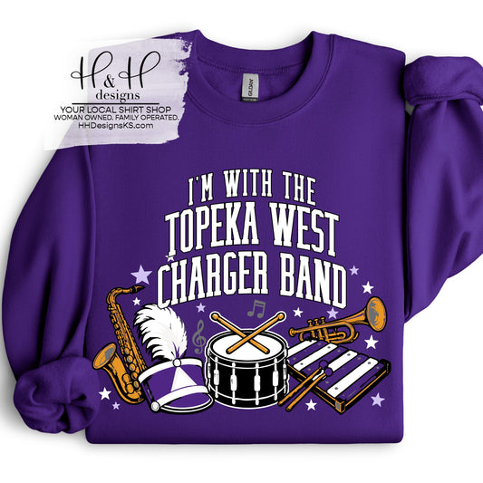 I'm with the Topeka West Charger Band ~ HH763 ~ Topeka West Charger Band Fundraiser 2026