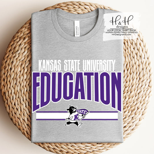 Kansas State University Education Warp ~ Licensed Apparel ~ HHKSU10
