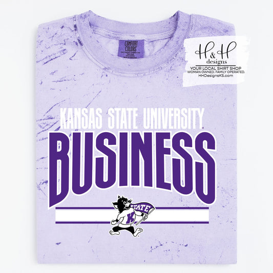 Kansas State University Business Warp ~ Licensed Apparel ~ HHKSU211