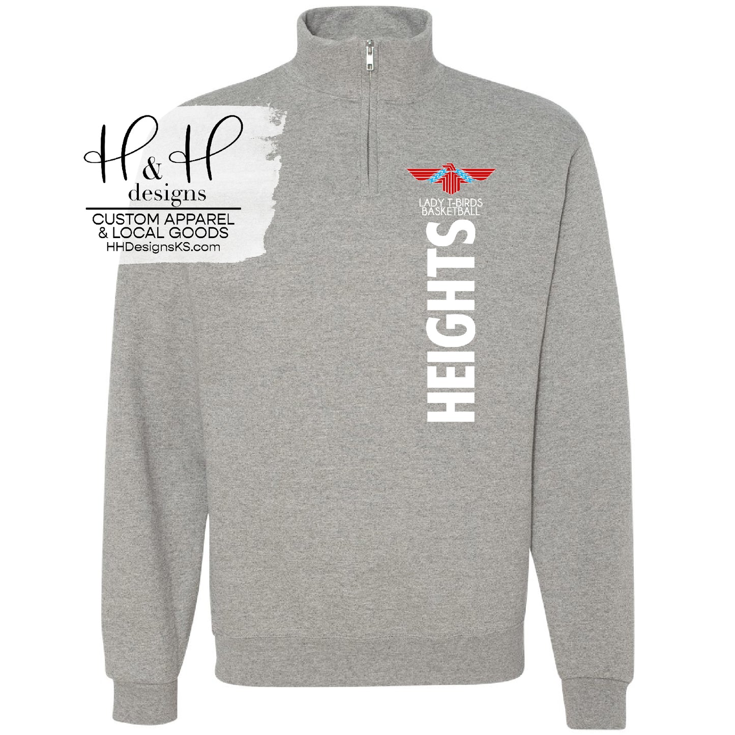1/4 Zip - All Designs Available - Lady T-Birds Basketball 2024