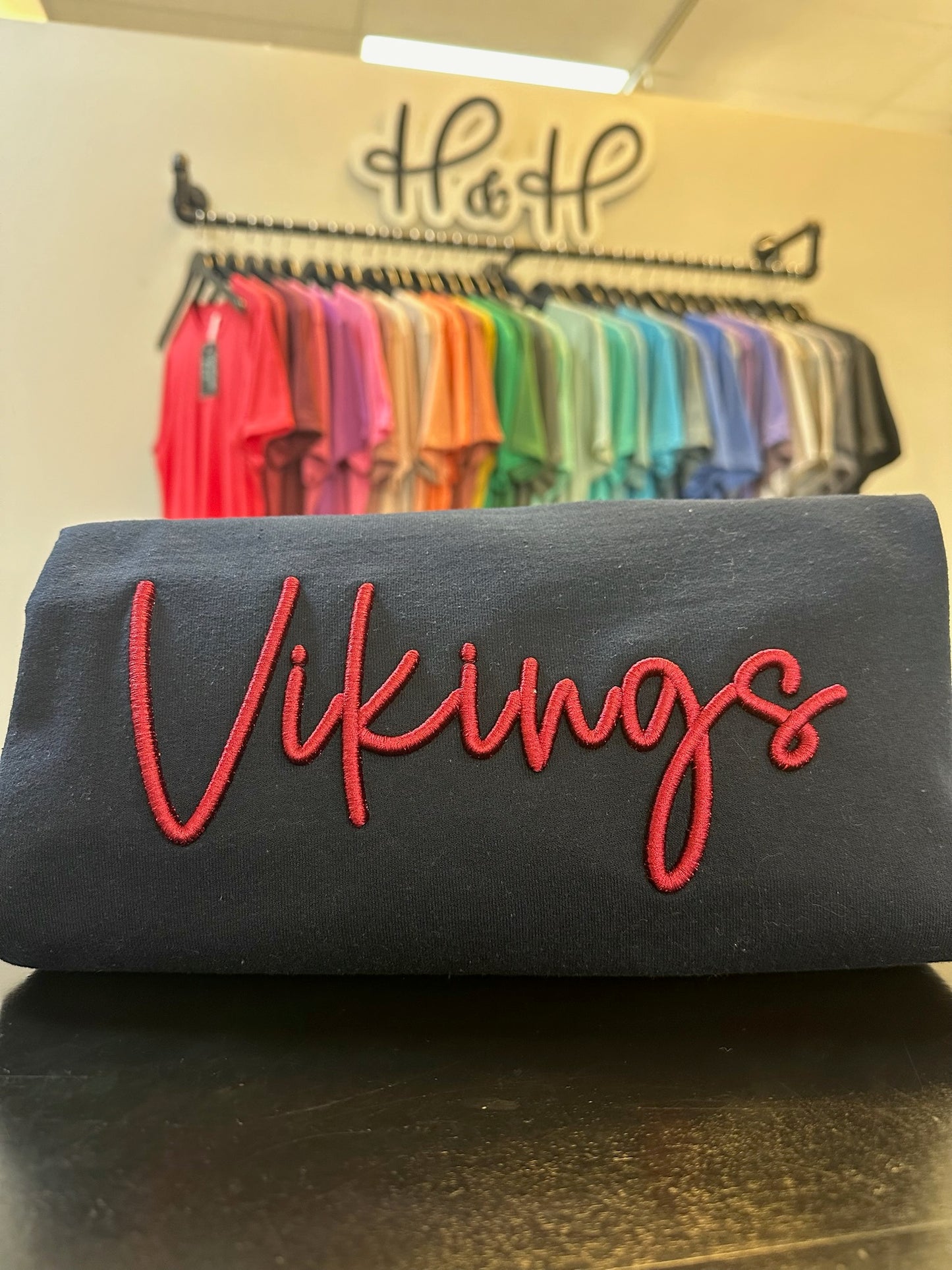 Vikings Puff Script - 3D Embroidery