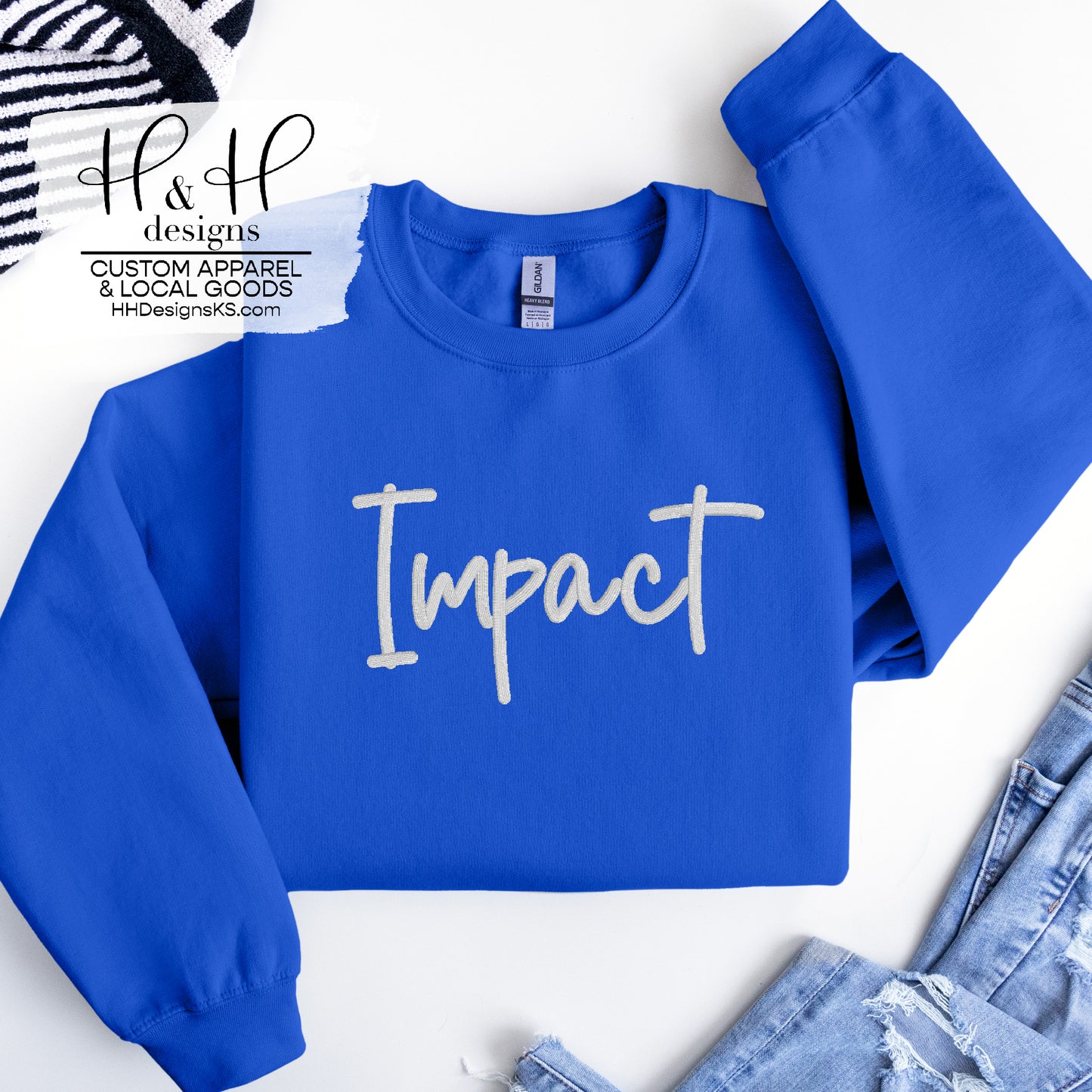 Impact Puff - 3D Script Embroidery