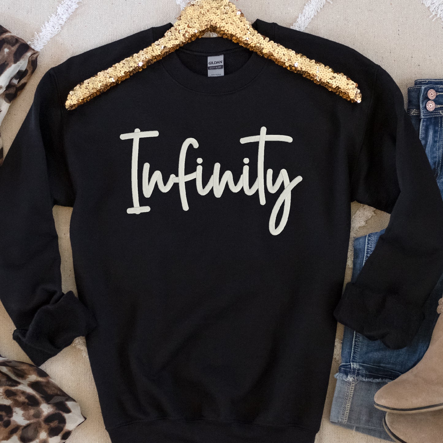 Infinity Puff - 3D Script Embroidery