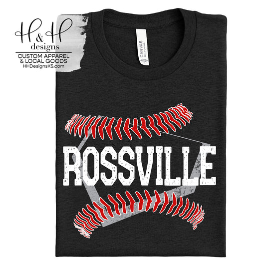 Rossville Distressed Home Plate Seams