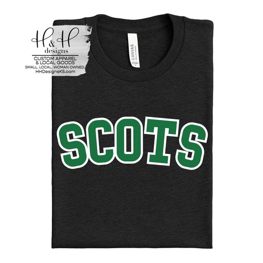 Scots Mock Patch- Green Fill