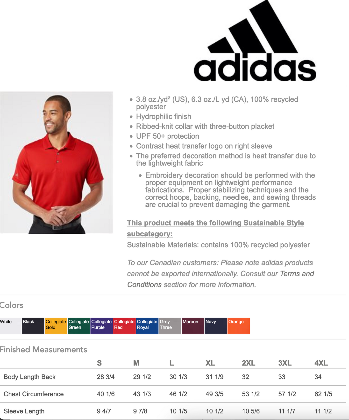 Alpha Delta Badge - Adidas Polo