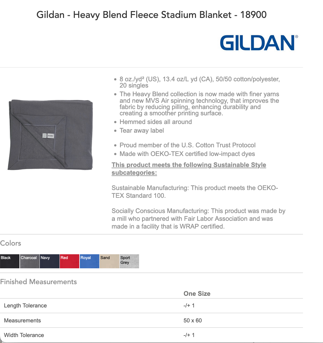 KAY Blanket ~ KLC Campers