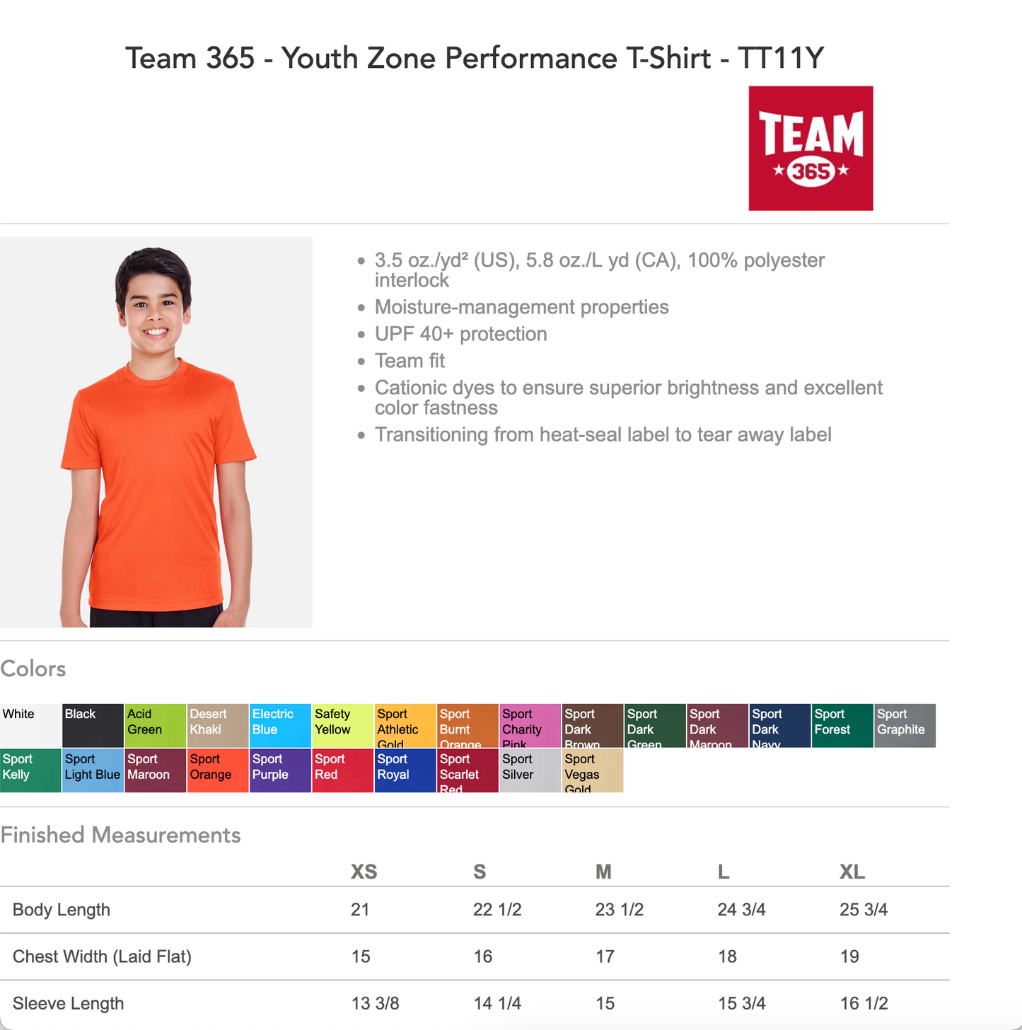 Example Listing for School Spirit Leaders