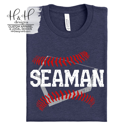 Seaman Distressed Home Plate Seams