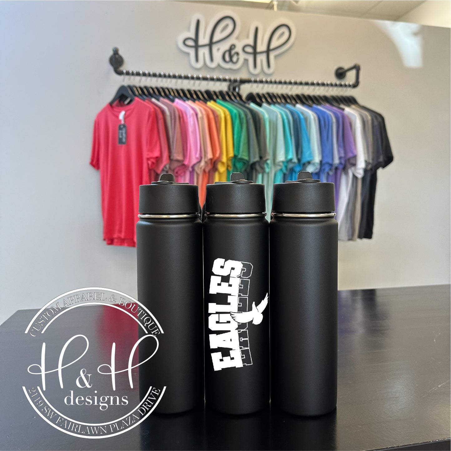 Collegiate Eagles Hallow Double Block - 22oz Waterbottle