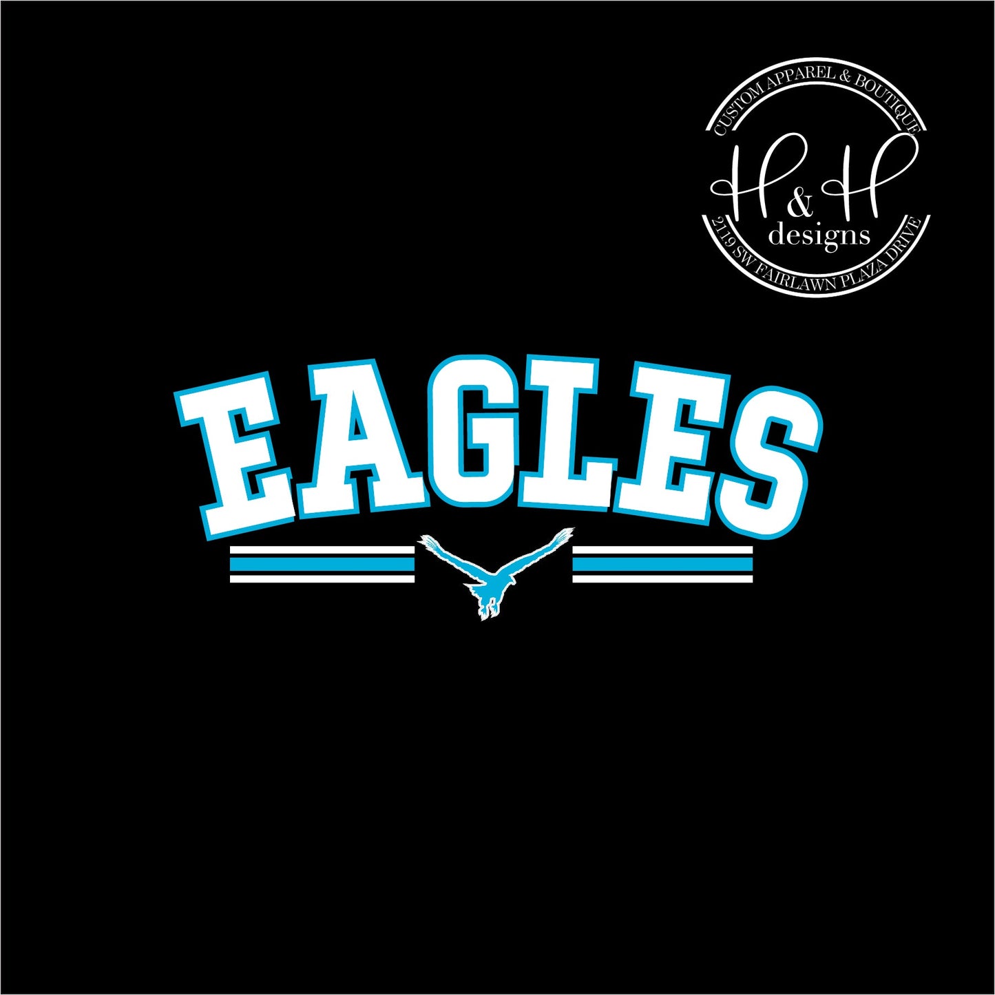 Eagles Mock Patch Triple Line - Indian Hills Fundraiser