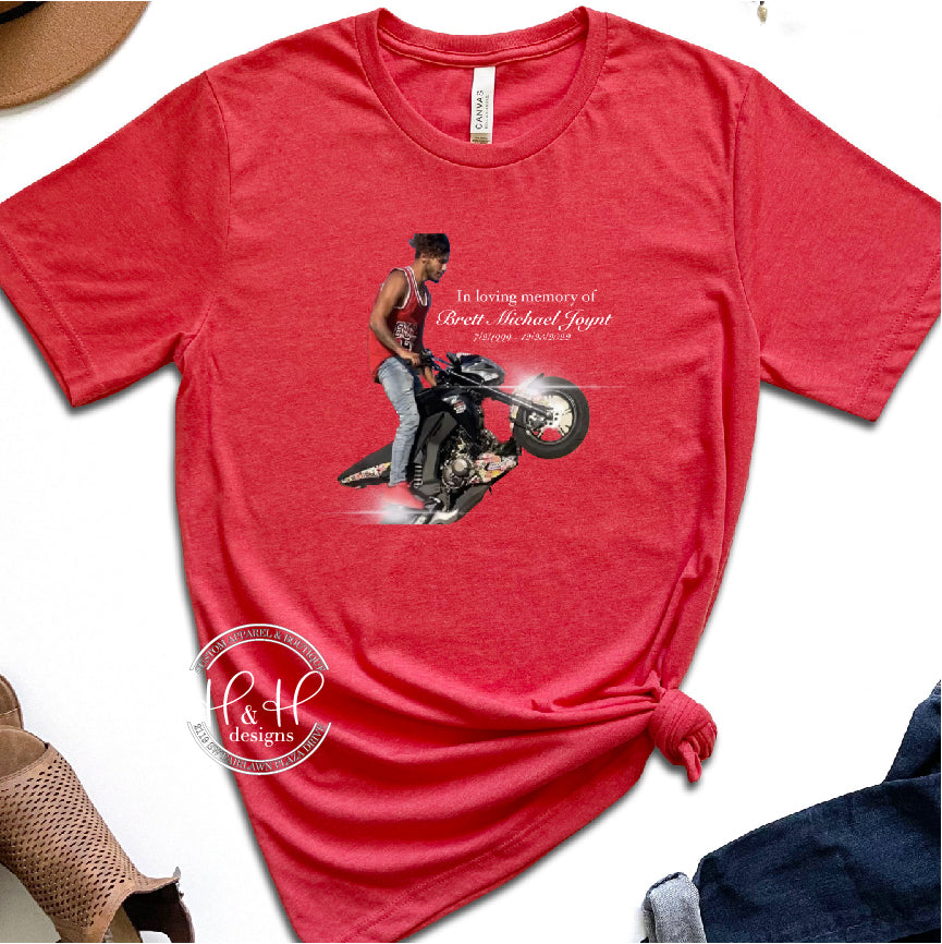 Brett Joynt - Motorcycle Memorial Tee