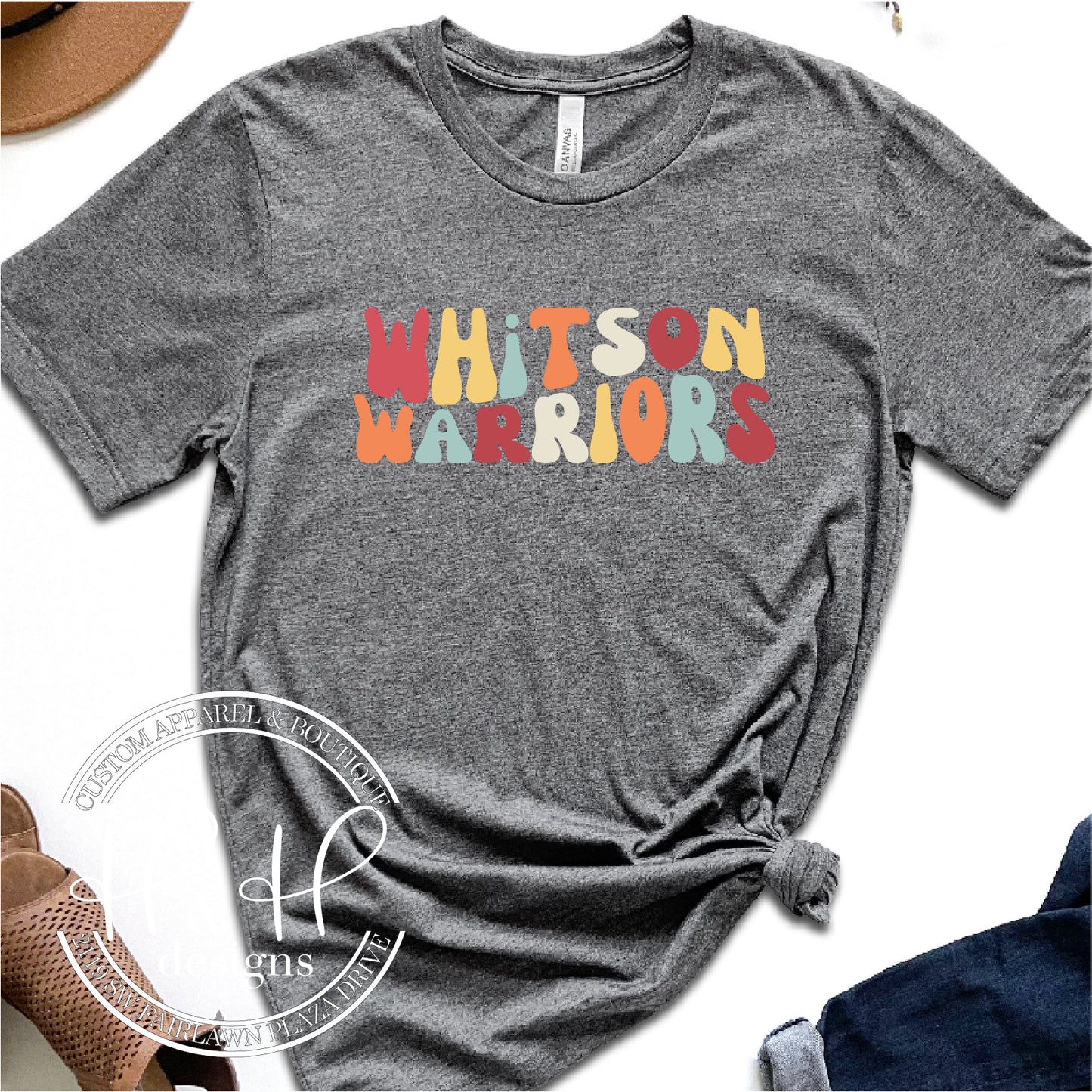 Whitson Warriors Retro Wavy