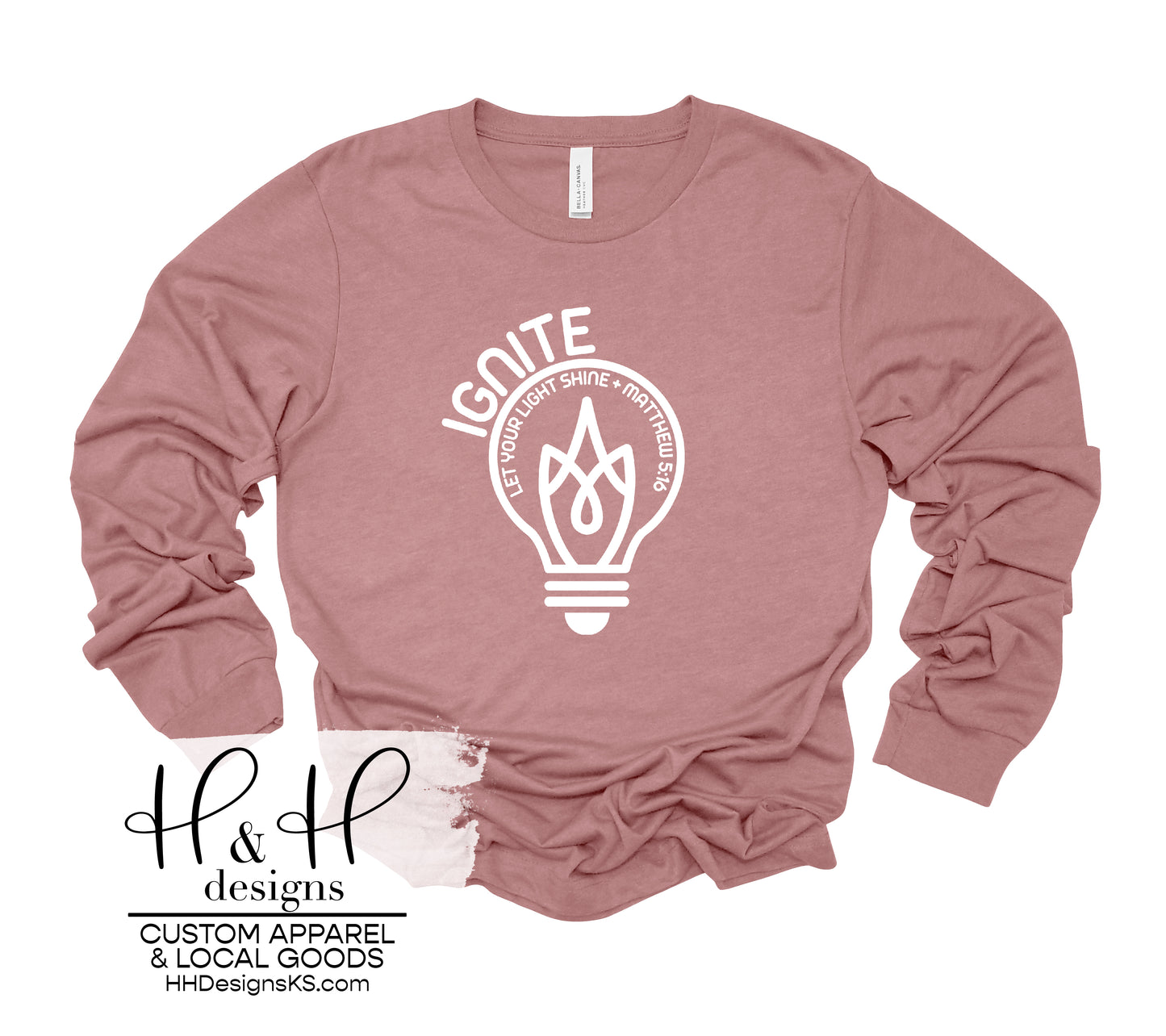 Long Sleeve Ignite Let Your Light Shine - Ignite Hybrid School