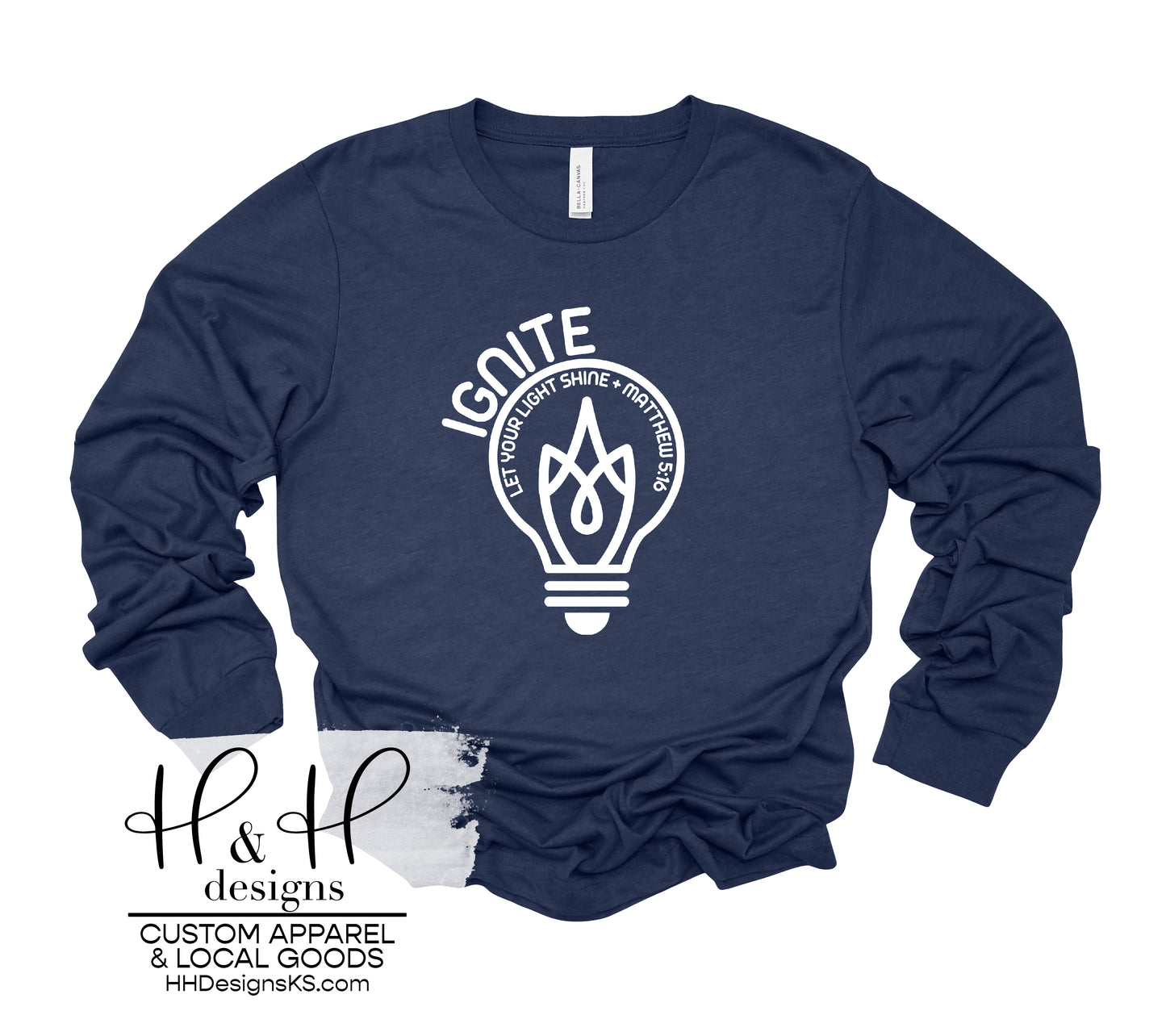 Long Sleeve Ignite Let Your Light Shine - Ignite Hybrid School
