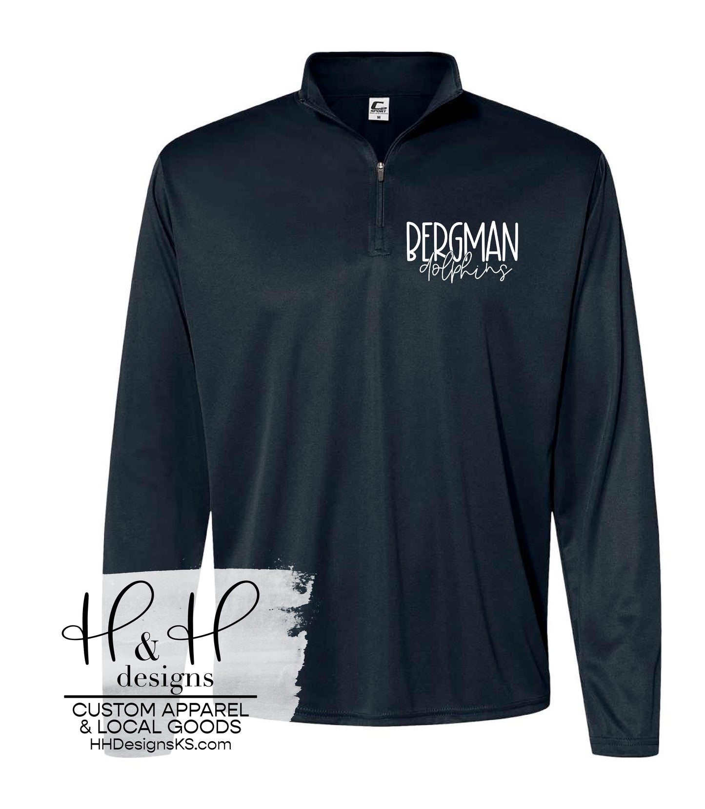 1/4 Zip Jacket- Bergman Dolphins