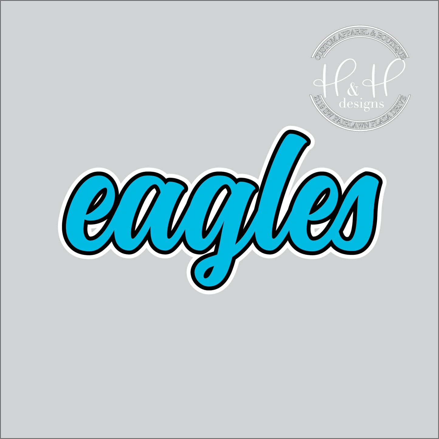 Eagles Double Script - Indian Hills PTO Fundraiser