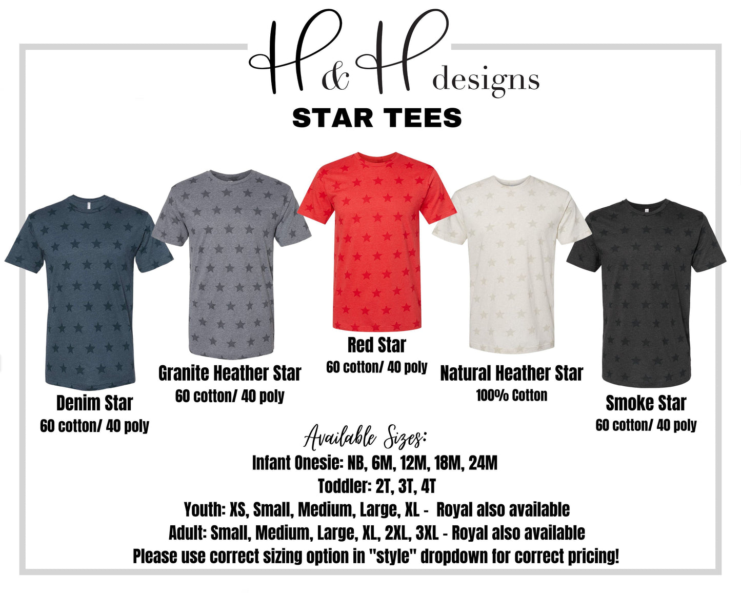 Indian Hills PTO Fundraiser- Patterned Tee Options!