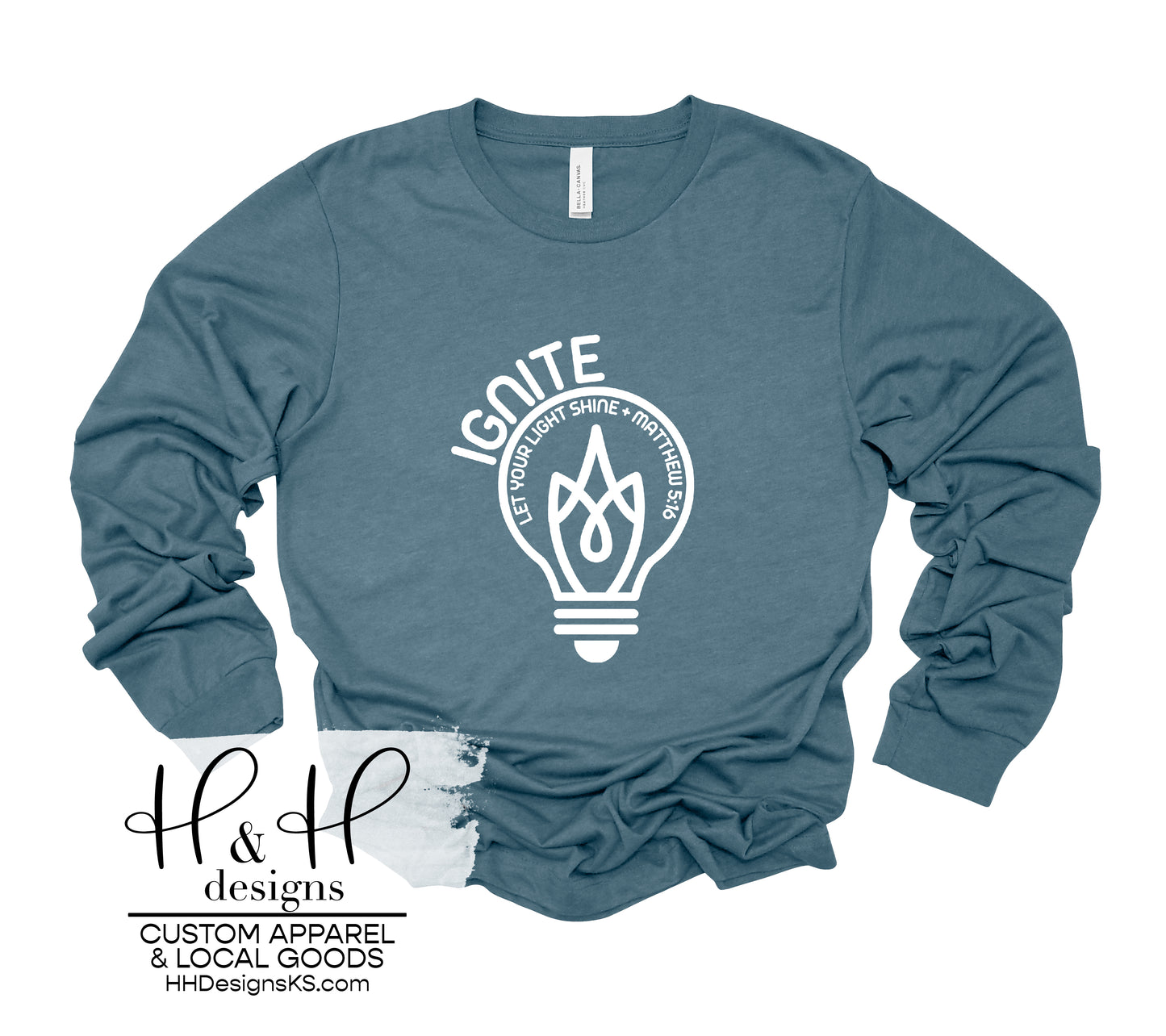 Long Sleeve Ignite Let Your Light Shine - Ignite Hybrid School