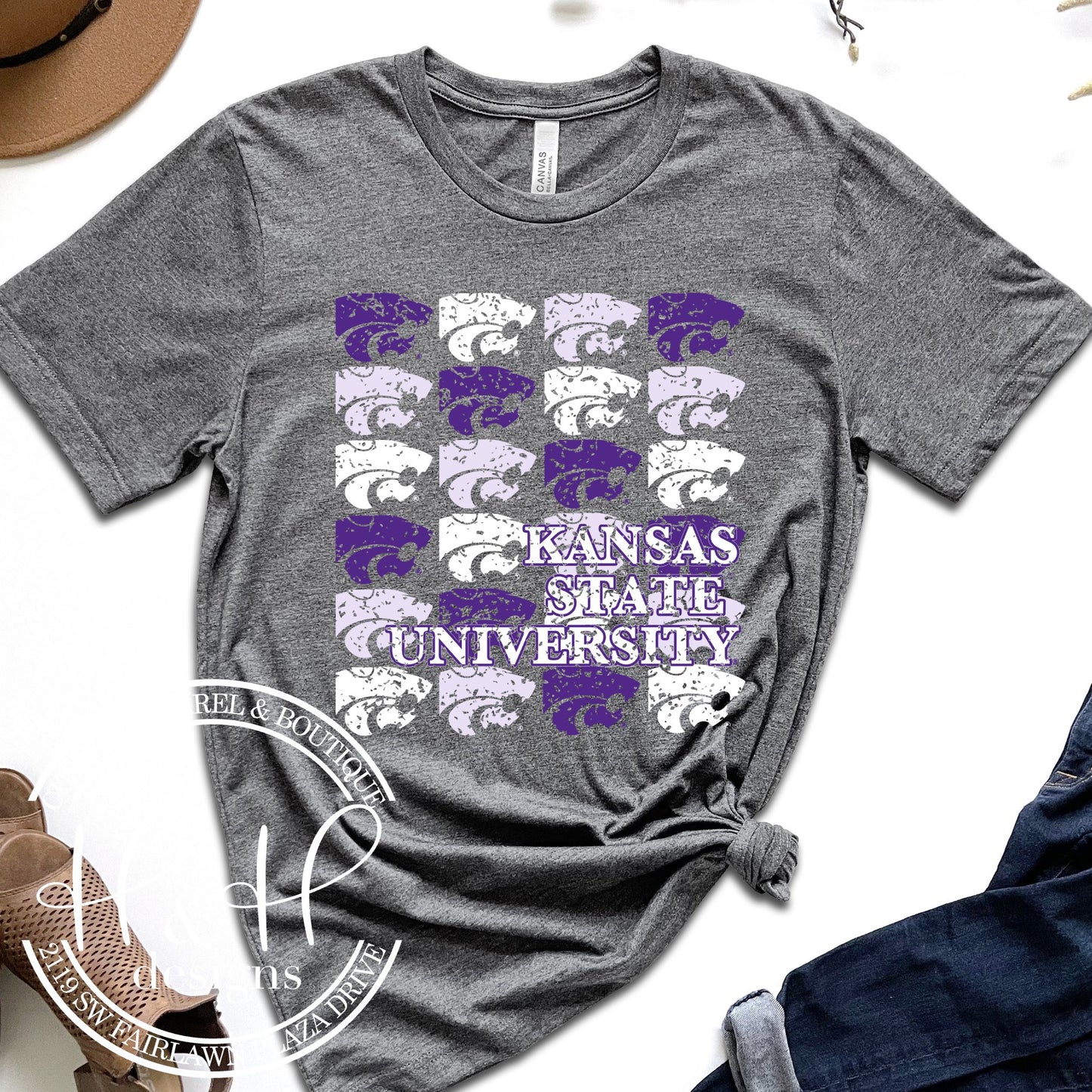 DISTRESSED Powercat Repeat - HHKSU111 - Licensed Apparel
