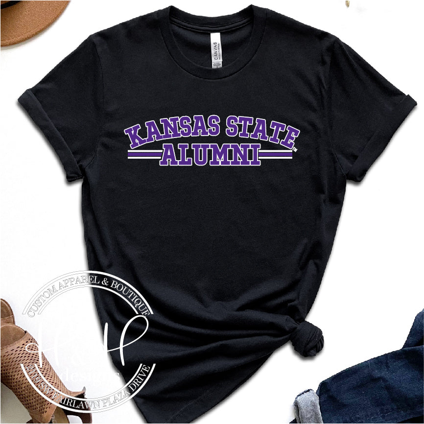 K-State ALUMNI Mock Patch Triple Line - HHKSU120 - Licensed Apparel