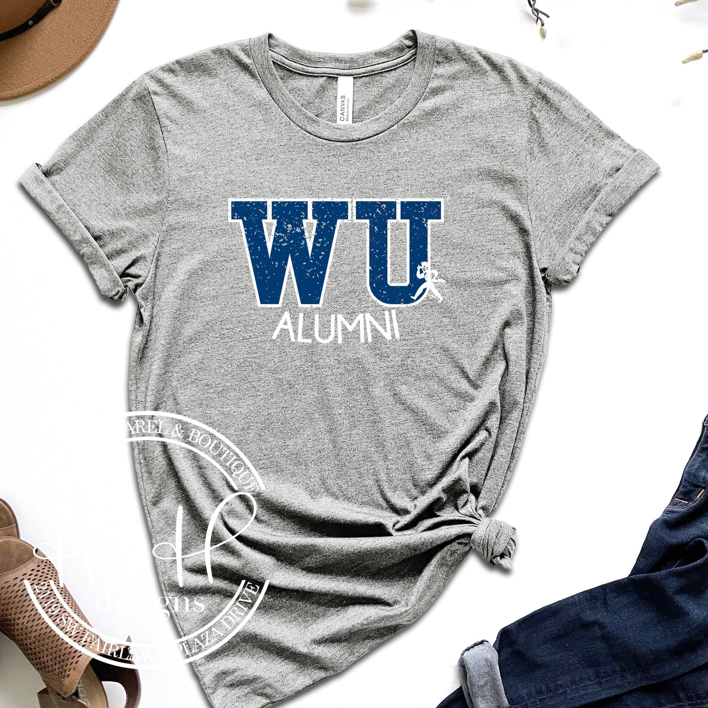 Distressed WU Mock Patch Alumni - HHWU132 - Washburn Licensed