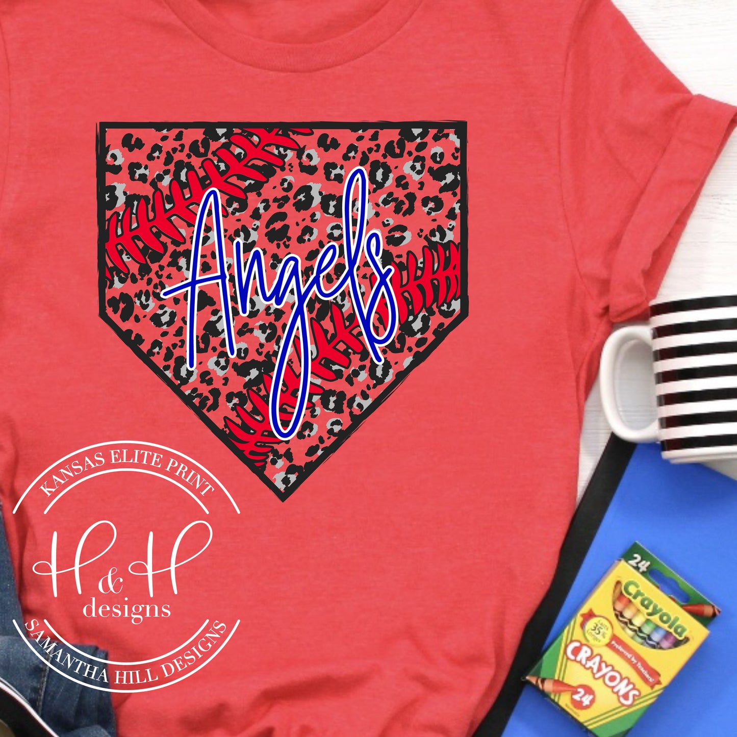 Angels Leopard Home Plate