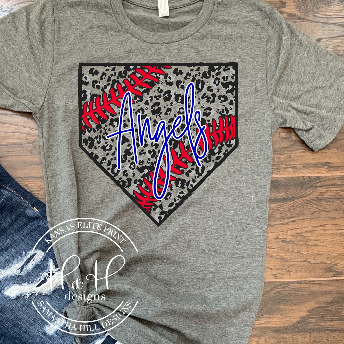 Angels Leopard Home Plate