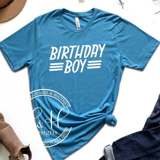 Birthday Boy Triple Line