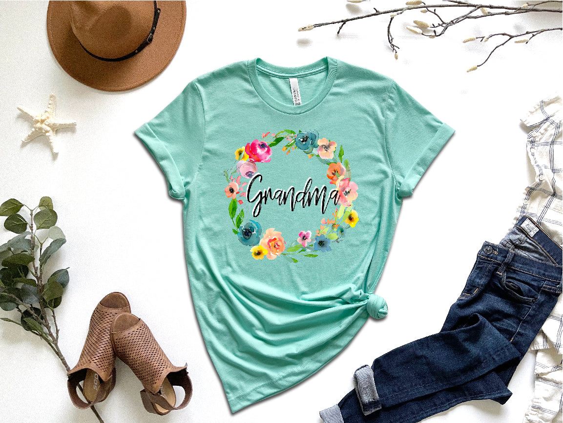 Grandma Floral Wreath