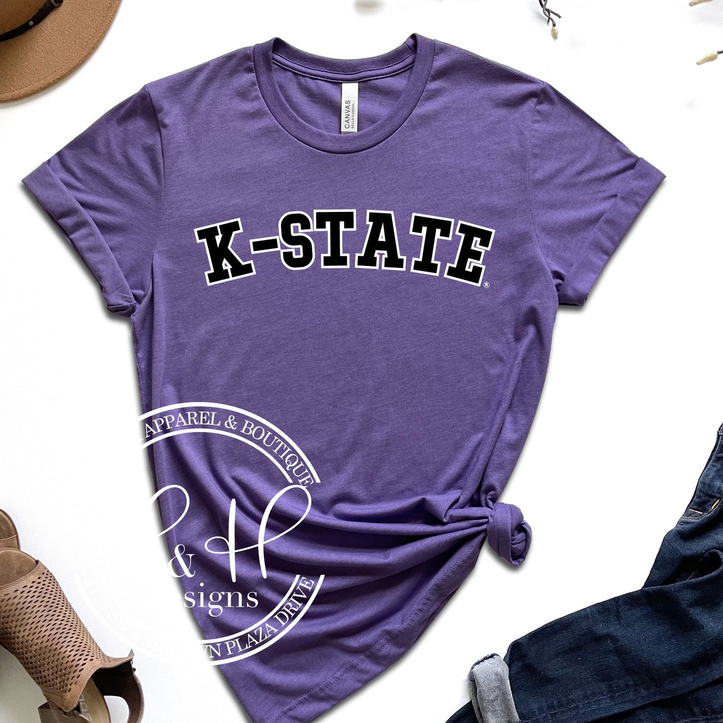 Black K-State Mock Patch HHKSU102
