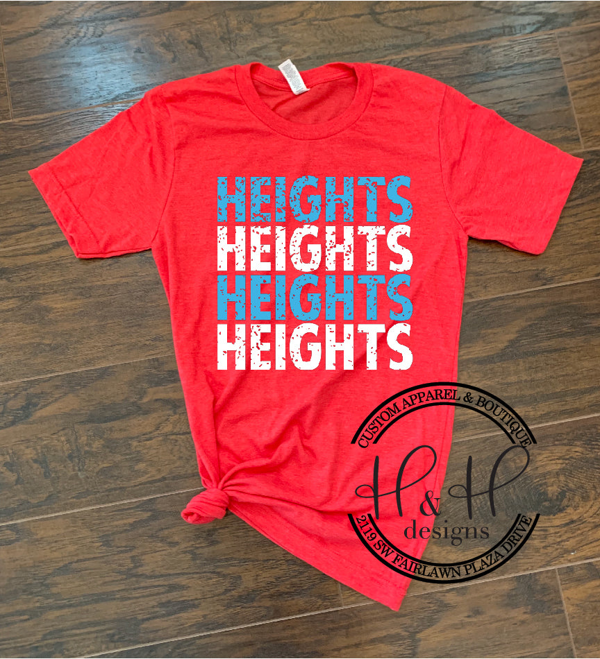 Heights Distressed Stack - Shawnee Heights