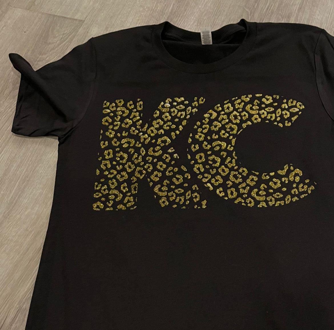 GLITTER KC - Soft gold glitter print