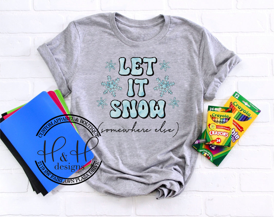 Let it Snow (somewhere else)