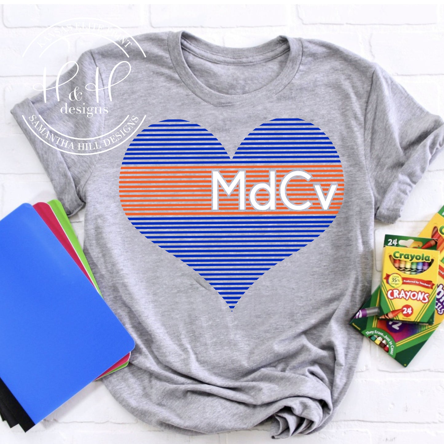 MdCv Lined Heart