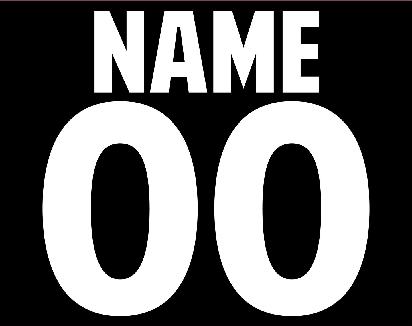 Add Name and/or Number to back of shirt