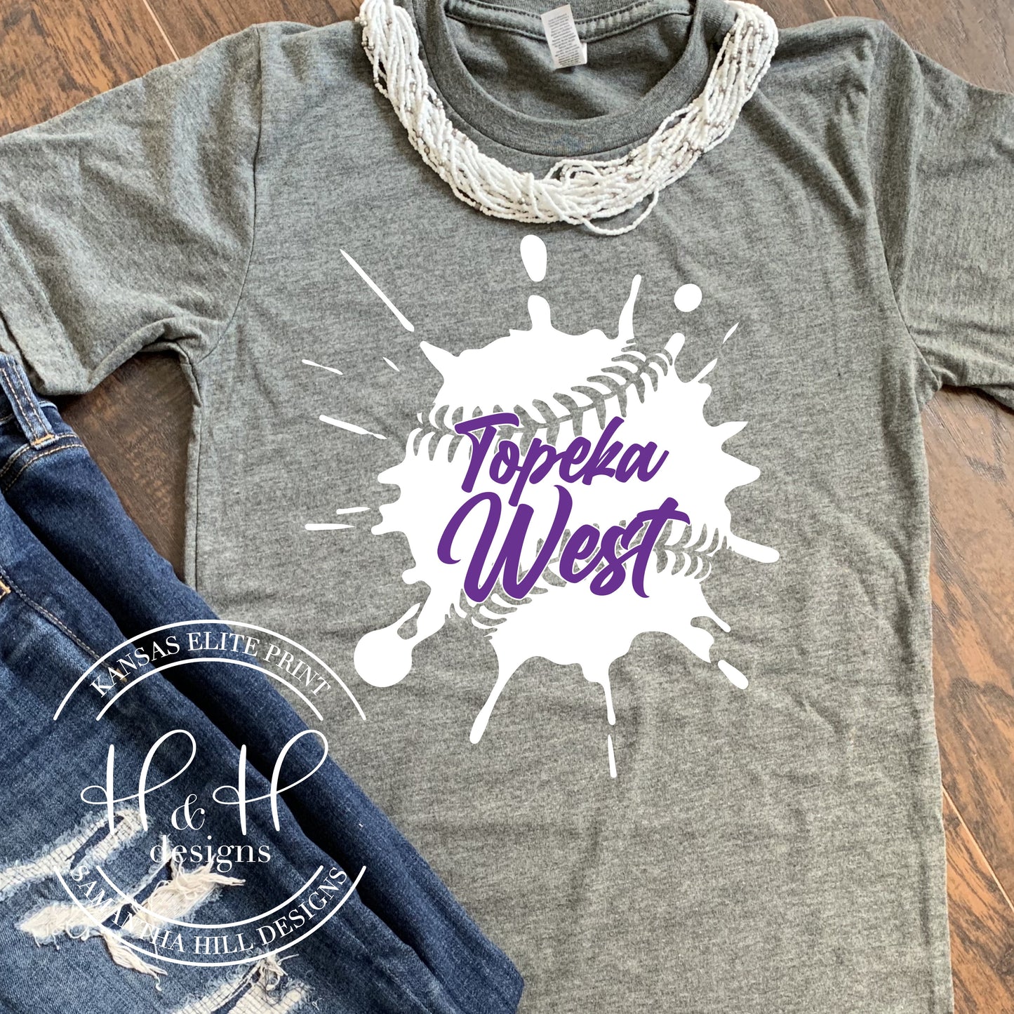 Topeka West Baseball Splatter