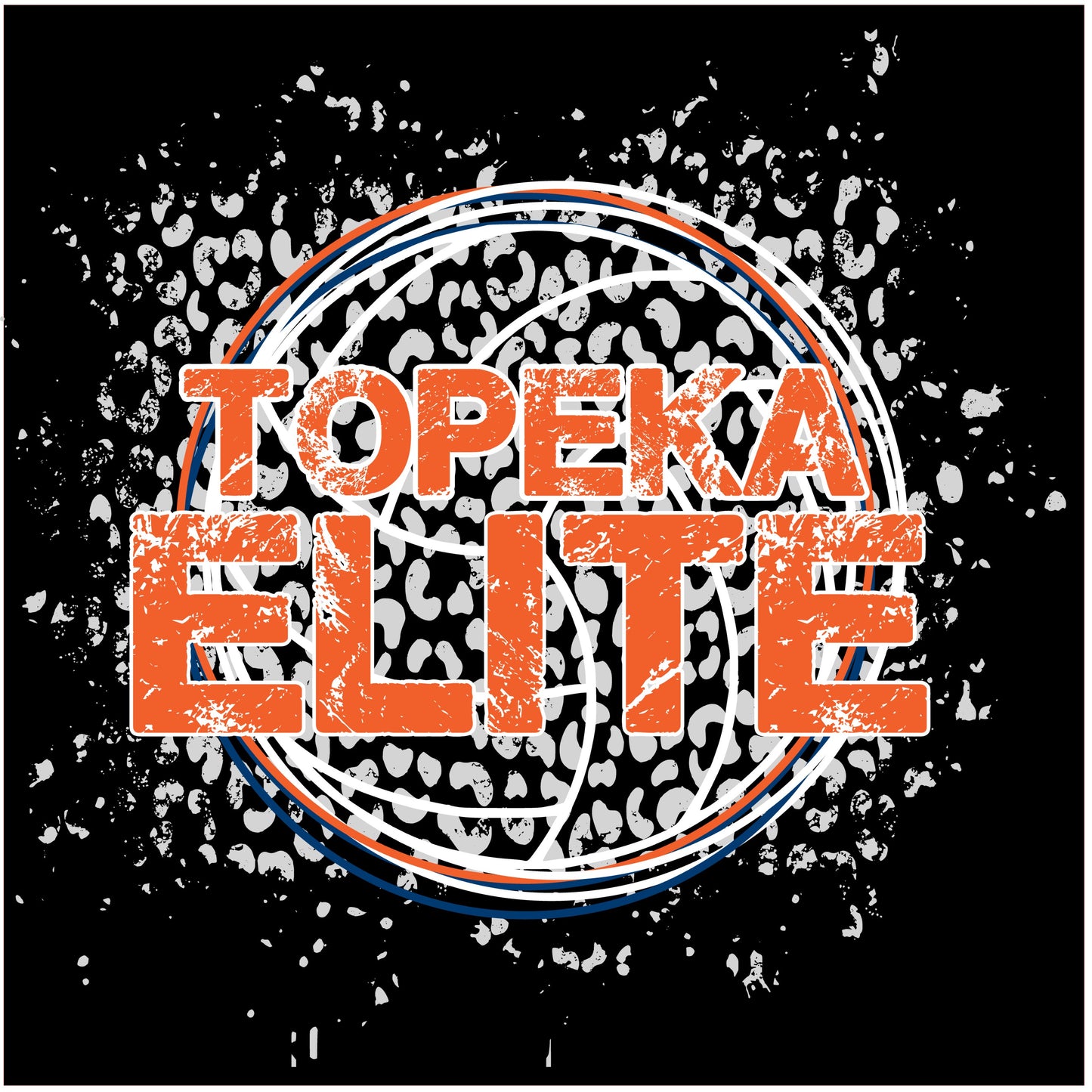 Topeka Elite Volleyball Leopard Splatter