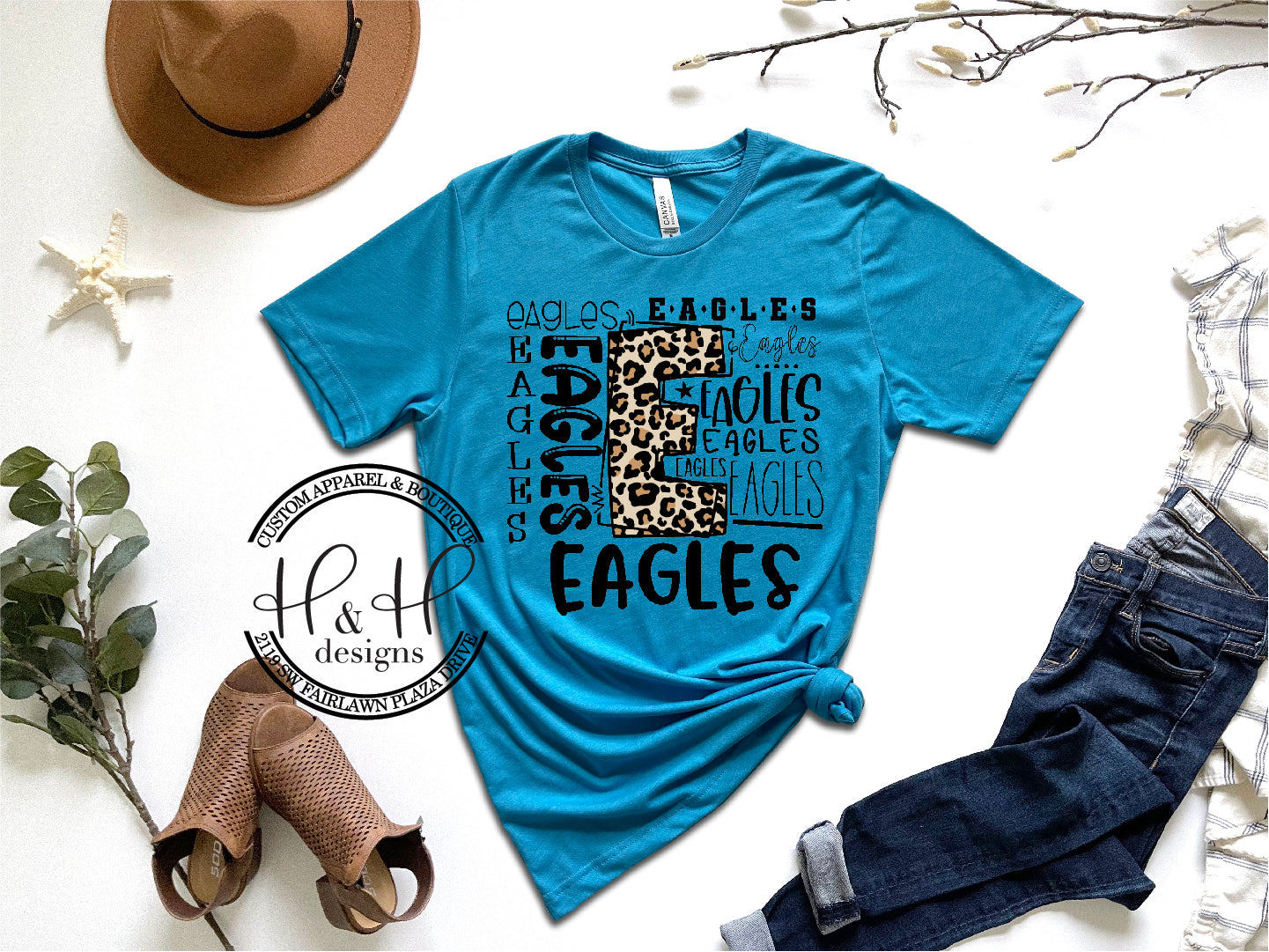 Eagles Leopard Typography