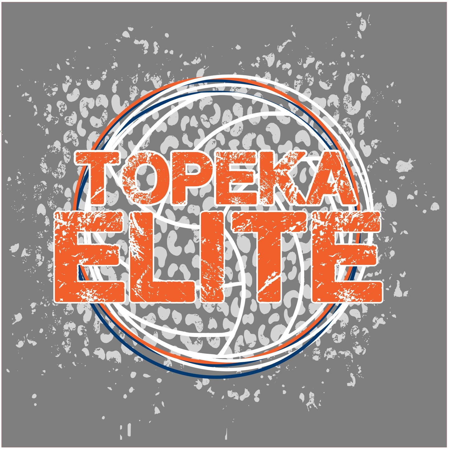 Topeka Elite Volleyball Leopard Splatter