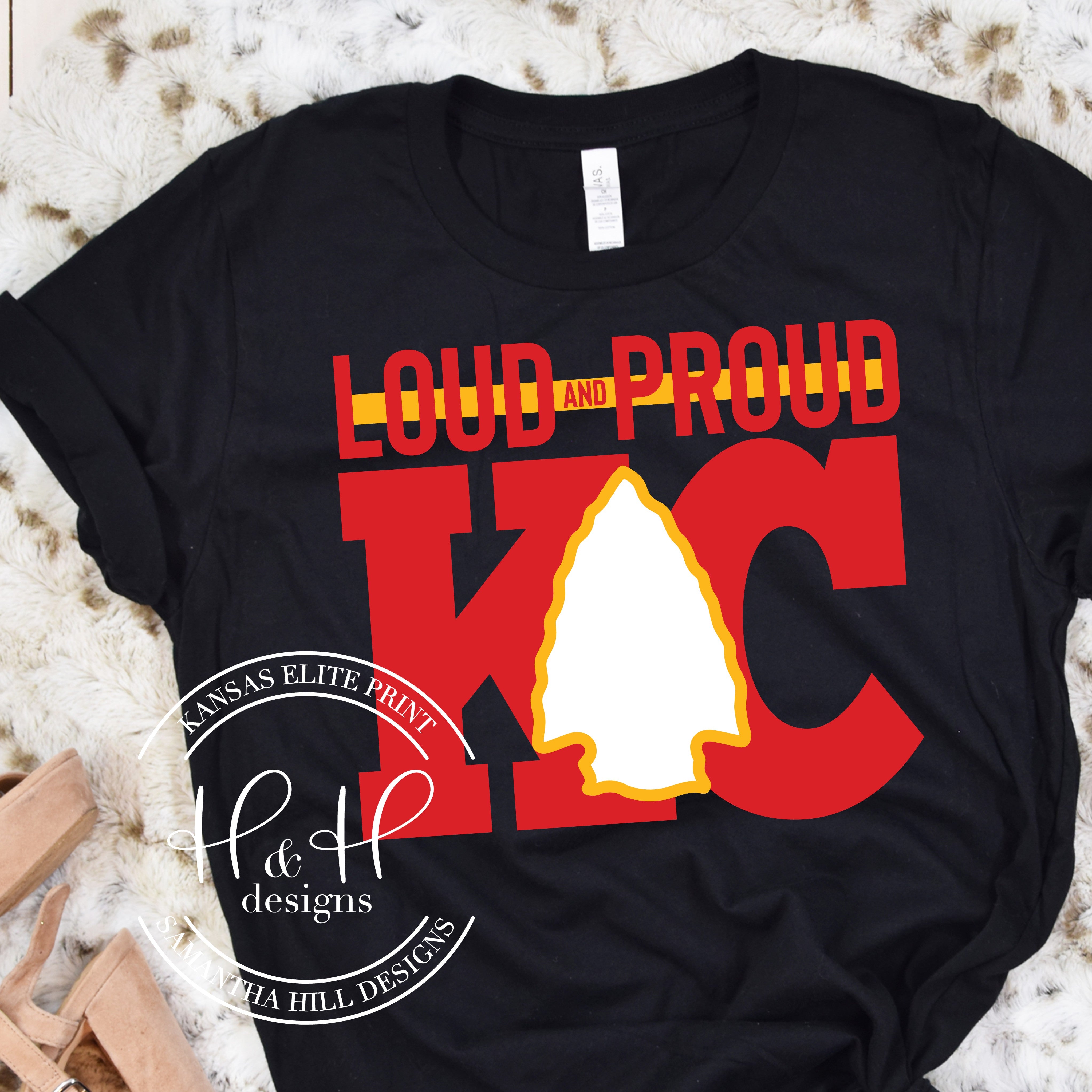 Loud and Proud KC - Kansas City Short Sleeve BELLA+CANVAS 3001CVC