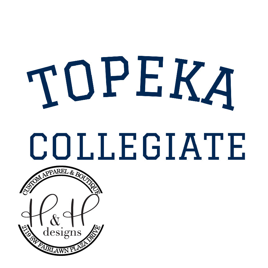 Blue Topeka Collegiate Block