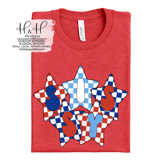 Sissy Checkered Stars